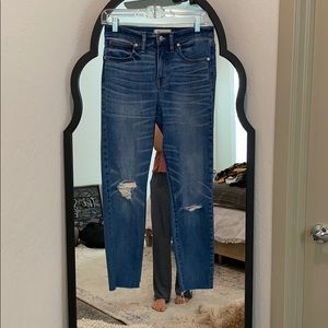 Madewell High Riser Skinny Skinny Crop